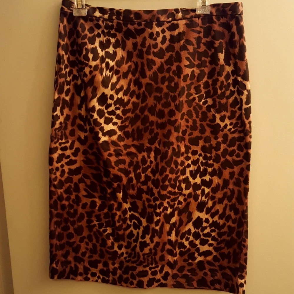 Michael Kors leopard print skirt